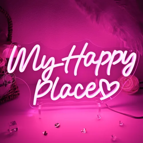 Miniatura 13 de SYLHOME Letrero de luz LED de neón con texto en inglés «Hello Beautiful» con diseño de corazón rosa Hello Gorgeous para dormitorio, boda, fiesta