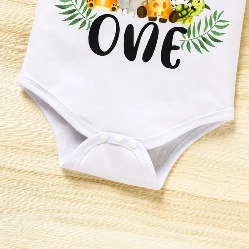 Miniatura 5 de GRNSHTS Ropa divertida de primer cumpleaños para bebé niño, mameluco con pajarita, mameluco para tartas