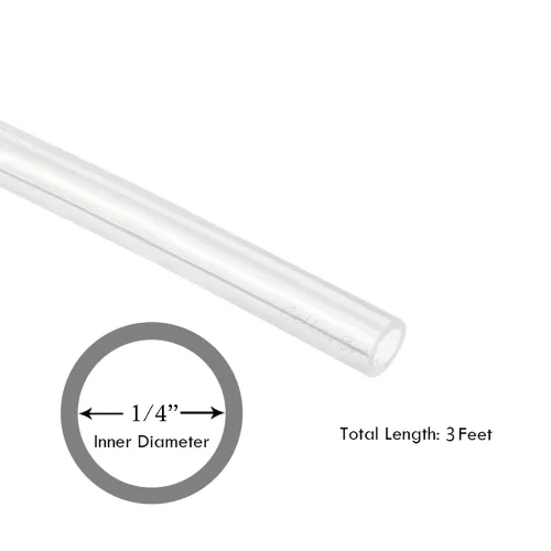 Miniatura 3 de Tubo de silicona de grado alimenticio de 1/4 pulgada de DI x 3/8 pulgada de DE, 3 pies, manguera de silicona pura resistente a altas temperaturas
