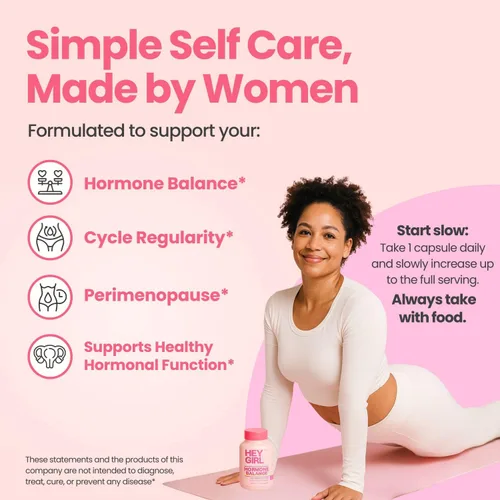 Miniatura 2 de Hey Girl Equilibrio Hormonal para Mujeres – 13en1 para Menopausia, PCOS, SPM, Estado de Ánimo, Sofocos, Apoyo Hormonal – con Myo-Inositol