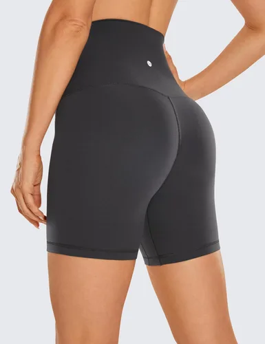 Miniatura 26 de CRZ YOGA Butterluxe Super High Waist Biker Shorts 6"- Yoga Workout Womens Buttery Soft Over Belly