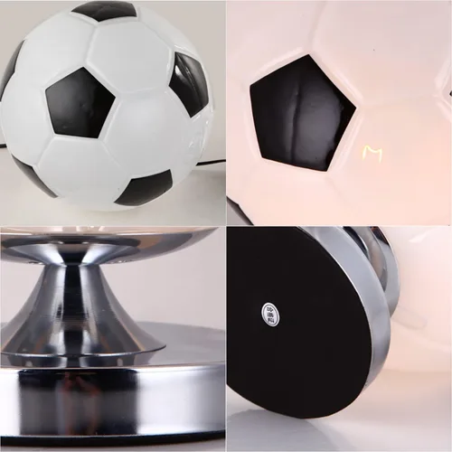 Miniatura 5 de Lámpara de escritorio de mesa de balón de fútbol de cristal, regalo para fanáticos del fútbol, regalo de Navidad para adolescentes