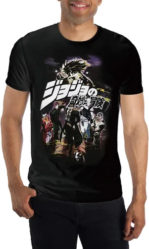 Miniatura 4 de Bioworld Jojos Bizzare Adventure - Camiseta de grupo 3 para hombre
