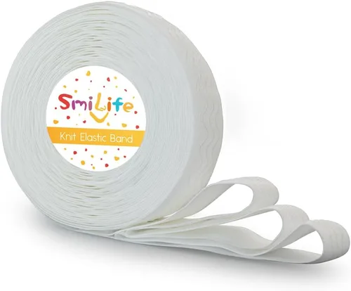 Miniatura 14 de SmiLife Banda Elástica de Agarre de Silicona para Coser, Beige, 1.05 Pulgadas x 12 Yardas
