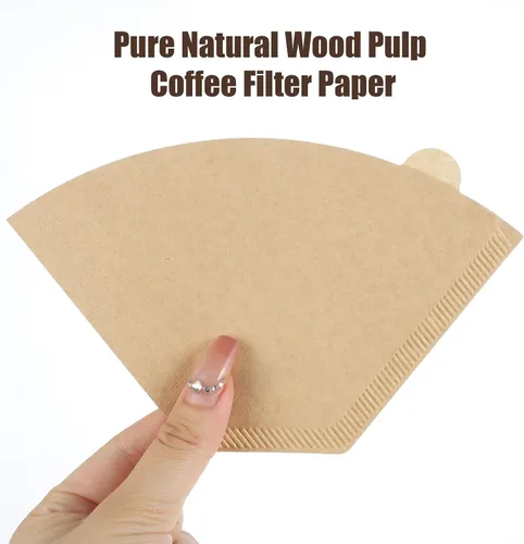 Miniatura 5 de 200 filtros de café #2, 2 filtros de café de cono natural sin blanquear, 2 filtros de cono de papel compatible con cafetera por goteo y vertido