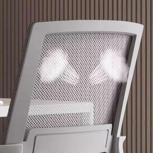 Miniatura 5 de Silla de escritorio de oficina para computadora, silla ergonómica de malla para juegos, silla de respaldo medio con cómodo soporte lumbar, altura