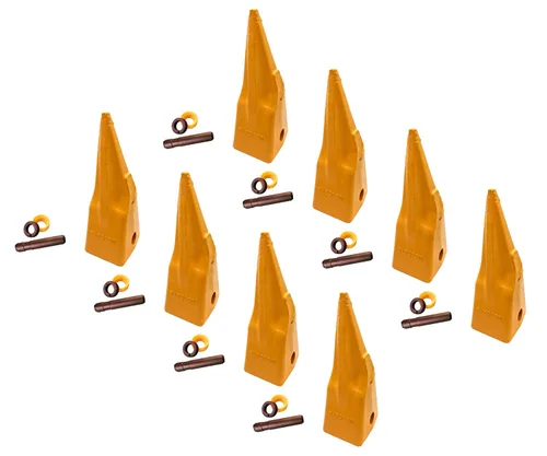 Miniatura 13 de Dientes de roca afilados individuales del cubo del excavador con alfileres, 1U3352TL, se adapta a adaptadores de la serie J350 (9)