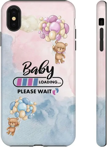 Miniatura 23 de Cute Baby Loading Phone Case for iPhone Models and Variants - Sweet Maternity Phone Cover for Pregnancy Reveal or Baby Shower Matte