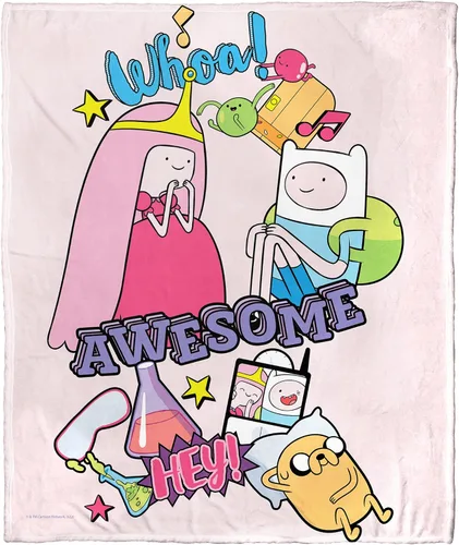 Miniatura 26 de Northwest Adventure Time - Manta de seda táctil, 50 x 60 pulgadas, Adventure Comic