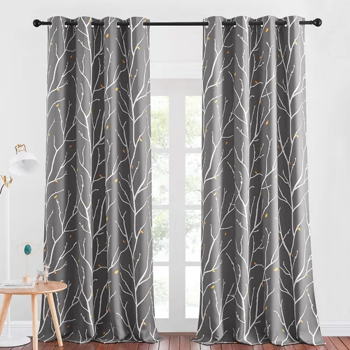 Miniatura 66 de NICETOWN Paneles de Cortinas Opacas para Dormitorio - Tratamiento de Ventanas con Aislamiento Térmico, Ojales Sólidos, Cortinas Opacas con Diseño