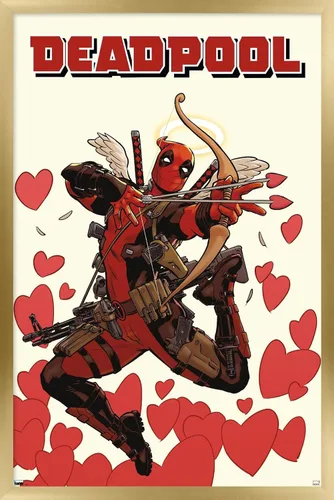 Miniatura 14 de Marvel Comics Deadpool - Póster de pared de Cupido, 22.4 pulgadas de largo x 14.7 pulgadas de ancho, versión premium sin marco