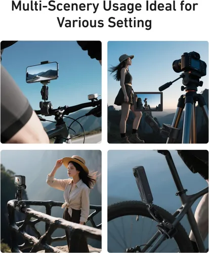Miniatura 3 de Soporte de abrazadera para manillar de motocicleta para GoPro Insta360, 360 Bicicletas Dirtbike accesorio de montaje para DJI Osmo Action 6/Osmo