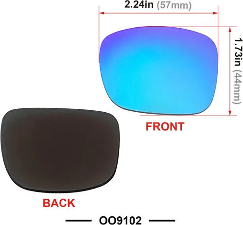 Miniatura 3 de Lentes de repuesto polarizadas para Oakley Holbrook OO9102 2.244 in Protección UV Lente resistente a los impactos compatible con 009102, 9102 Escudo