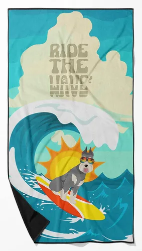 Miniatura 125 de Caroline's Treasures MLM1178TWL3060 Surfer Dog Airedale Terrier - Toalla de playa de gran tamaño, manta de playa, piscina, artículos esenciales