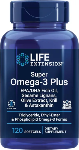 Miniatura 2 de Life Extension Aceite de pescado Super Omega-3 Plus EPA/DHA, lignanos de sésamo, extracto de oliva y multivitamínico de uno por día, repleto de más