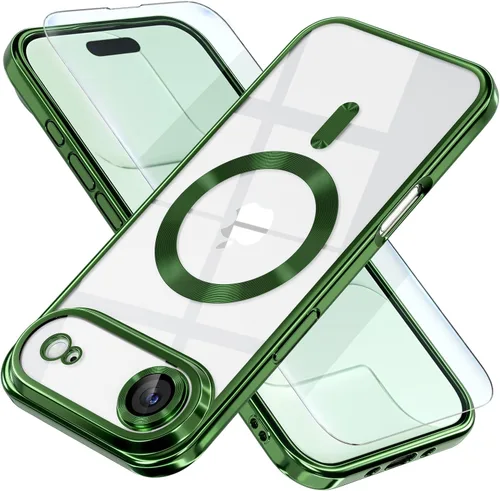 Miniatura 16 de Misea Funda magnética para iPhone 14 compatible con MagSafe [nunca amarillenta] [protección contra caídas de grado militar] protector completo