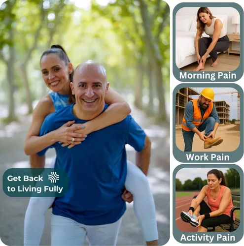 Miniatura 7 de Kit de alivio de fascitis plantar de 5 piezas – Kit diseñado por doctores para aliviar el dolor de talón con 5 herramientas de curación