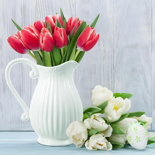 Miniatura 6 de Yardwe Jarrón de cerámica con diseño de rayas blancas de porcelana de 7 pulgadas para decoración de mesa de boda en casa, oficina, contenedor