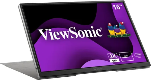Miniatura 8 de ViewSonic VG1655 - Monitor portátil de 15.6 pulgadas 1080p con USB C de 60W de alimentación de 2 vías, IPS, cuidado de los ojos, altavoces duales
