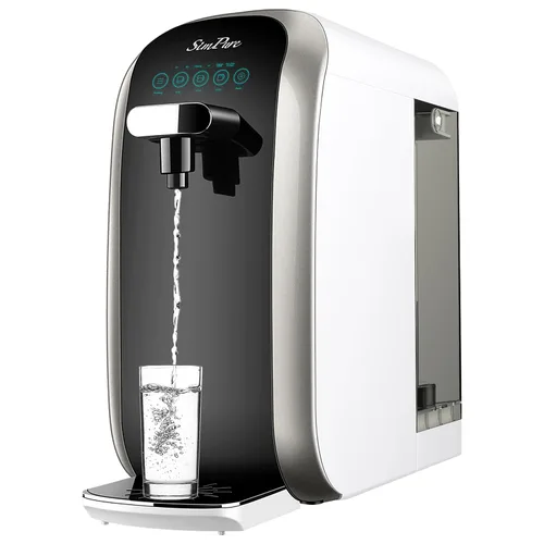 SimPure Y7P-BW Filtro de agua de ósmosis inversa UV para encimera, certificado NSF/ANSI 58, sistema de filtración de agua RO de 4 etapas,
