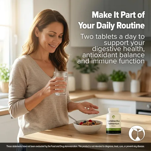 Miniatura 9 de Suplemento de probióticos Lactobacillus Fermentum 240 tabletas 3 mil millones de CFU de probióticos para hombres y mujeres, apoya la digestión