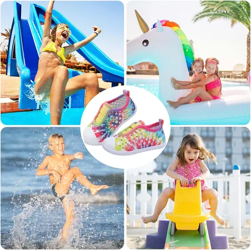 Miniatura 7 de Fires Zapatos de agua para niños y niñas, de secado rápido, transpirables, calcetines de agua descalzos para playa, natación, zapatos deportivos