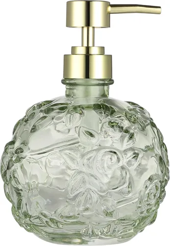 Miniatura 10 de Dispensador de Jabón de Vidrio Transparente con Bomba, Dispensador de Jabón Recargable para Baño, Cocina y Encimera, Diseño Elegante y Duradero