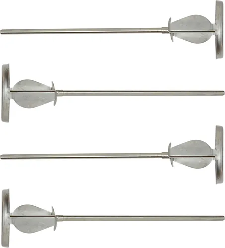 CO. HS-1 1/4 "Eje 2 galones acero inoxidable hoja mezcladora (paquete de 4)