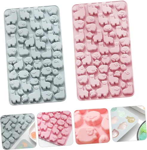 Miniatura 4 de 2 moldes de silicona para hornear de alpaca, moldes de chocolate para bricolaje, moldes para dulces con forma de animal para uso doméstico