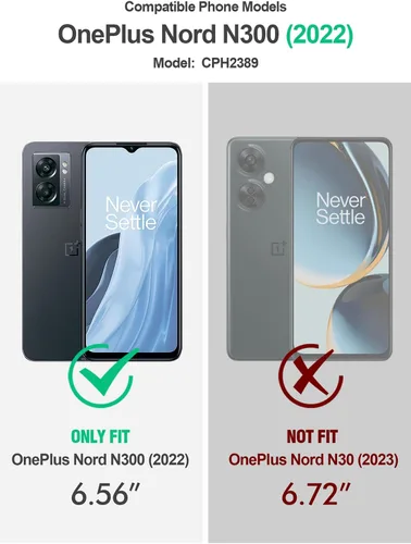 Miniatura 2 de Poetic Revolution Series - Funda protectora para OnePlus Nord N300 5G, de cuerpo completo, resistente de doble capa, a prueba de golpes, con función