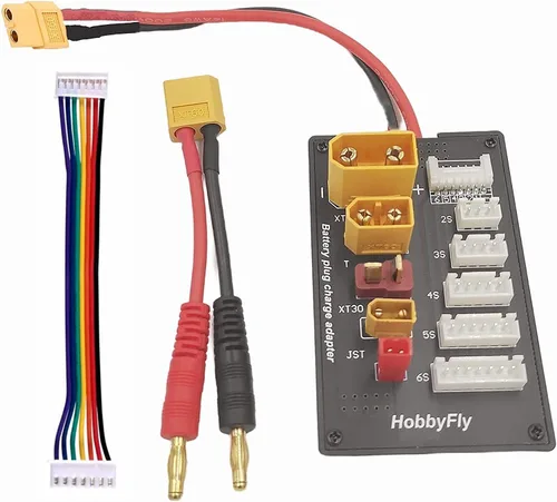 XT30 XT60 XT90 JST T Conector Lipo Batería Cargador Junta 2-6S Junta de carga de equilibrio paralelo para Imax B6 B6AC IDST Q6 Lite Balance Charger
