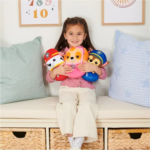 Miniatura 4 de Almohada de peluche Paw Patrol Marshall Squish, juguete oficial del exitoso dibujo animado, animal de peluche blando y apretable para niños de 1 año