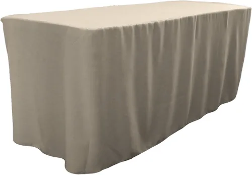 Miniatura 32 de LA Linen Mantel ajustable de popelina de poliéster, 96.2 in de largo x 30.0 in de ancho x 76.2