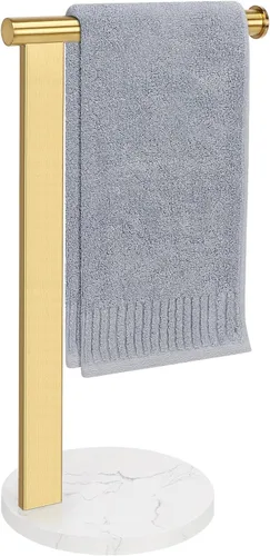 Miniatura 11 de Soporte para toallas de mano para baño, toallero de mano en forma de L, toallero de cocina, organizador de encimera, material de acero inoxidable