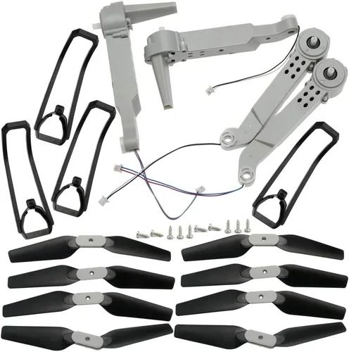 Miniatura 23 de FOLD Drone E525 LS-E525 E88 Teng1 Compatible Spare Parts Set Compatible With RC Quadcopter Including Arms Motor Propeller Landing Gear And Guards