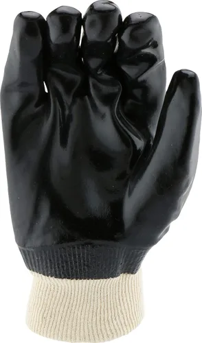 Miniatura 5 de West Chester 12000 - Guantes con forro entrelazado y revestimiento de PVC, grandes, guantes de trabajo con muñeca de punto, forro de algodón suave