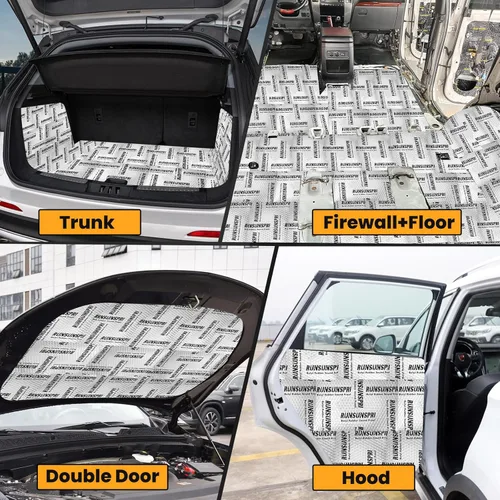 Miniatura 3 de Amortiguación de sonido para automóvil, 80 mil 36 pies cuadrados, material de muerte de sonido para automóviles Amortiguación de sonido automotriz