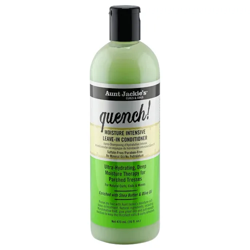 Aunt Jackie's Rizos y Bobinas Acondicionador Hidratante Intensivo Sin Aclarado para Rizos, Bobinas y Ondas Naturales, Enriquecido con Manteca de
