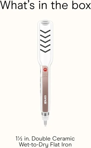 Miniatura 7 de Conair Plancha de Cerámica Doble, Alisadora de Cabello de 1 1/2 Pulgadas para Uso en Húmedo y en Seco