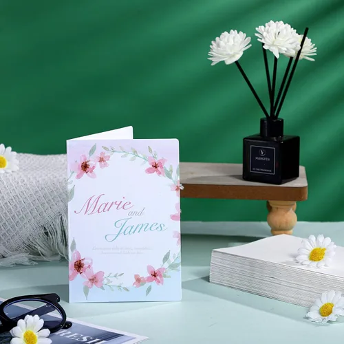 Miniatura 4 de Spiareal 100 juegos de tarjetas y sobres de acuarela en blanco de 4 x 6 pulgadas, postal de acuarela para niños, invitación de pintura artística