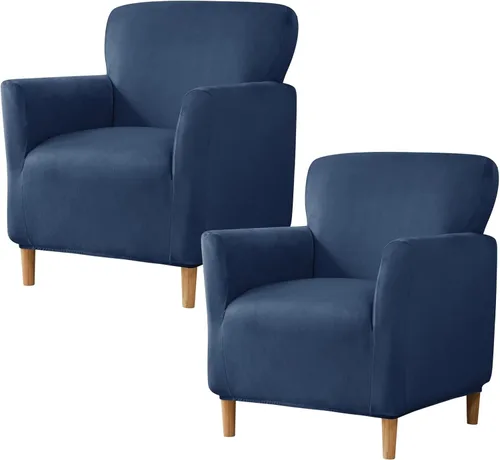 Miniatura 51 de HAOYONG - Funda elástica de terciopelo para silla de banquete, fundas para sillas de 1 pieza, fundas para sillones de sofá, funda suave para sillón