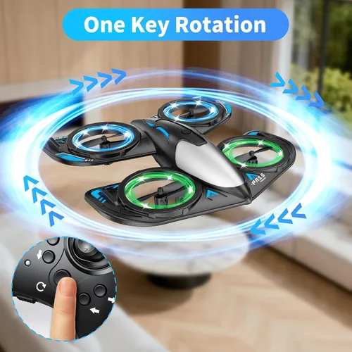 Miniatura 7 de RC Drone for Kids Beginners, Foam Remote Control Drone with Cool Lights, 360° Flip, Altitude Hold, 3 Speed Modes, Collision Protection and Ease of