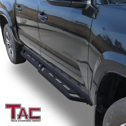 Miniatura 3 de Estribos TAC Compatible con Toyota Tacoma 2005-2023 Doble Cabina, Escalones del Rocker, Escalones Laterales para Camioneta, Barras Nerf, Armadura