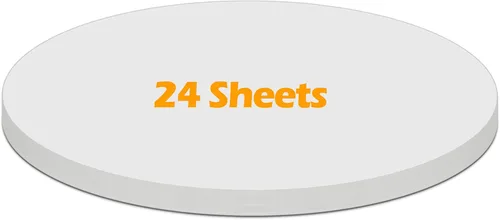 Miniatura 4 de Ezyaid Círculos de papel de cartulina negra para manualidades y manualidades, cartulina gruesa de 6 pulgadas, forma redonda, circular de 92