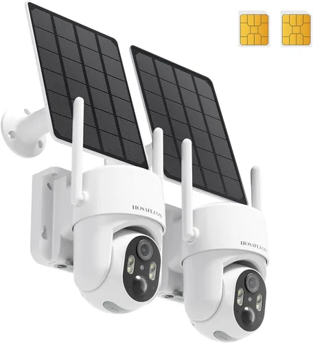 Miniatura 8 de Cámaras de seguridad solares inalámbricas para exteriores, cámaras remotas PTZ de 360° para seguridad del hogar alimentadas por energía solar