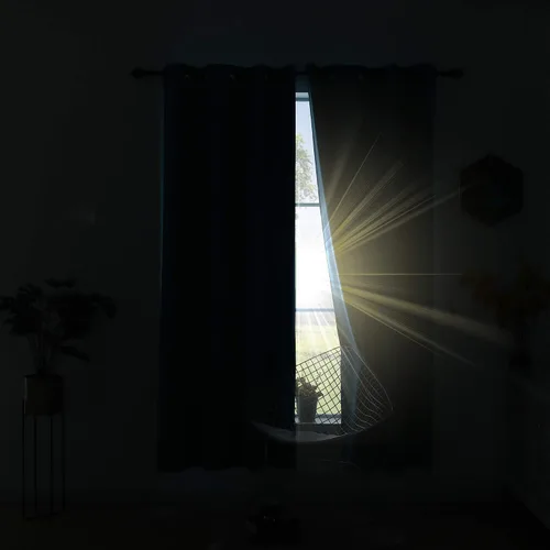Miniatura 6 de KOUFALL Cortinas transparentes de lino con pestaña trasera