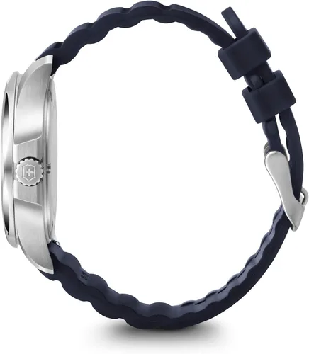 Miniatura 3 de Victorinox INOX Reloj V con esfera blanca y correa de goma azul Azul