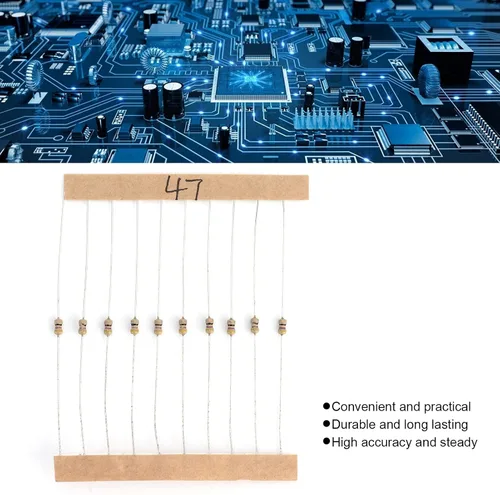 Miniatura 3 de Resistors Matching Set, Assorted Resistor Graphite 10Ω?1MΩ Convenient for Experiments for DIY Projects