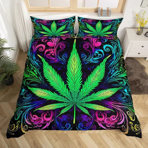 Miniatura 28 de Feelyou Juego de ropa de cama con patrón de sushi, funda de edredón de estilo japonés para niños, niñas, adolescentes, funda de edredón con temática