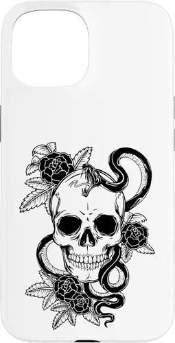 Miniatura 6 de Gothic Flower Skull Snake Roses Case for iPhone 16